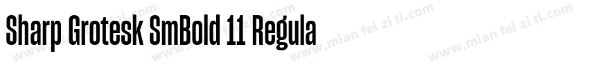 Sharp Grotesk SmBold 11 Regular字体转换